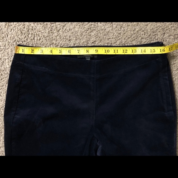 TALBOTS HERITAGE Velvet Pants Dark Navy Blue 12 WP - Picture 7 of 14